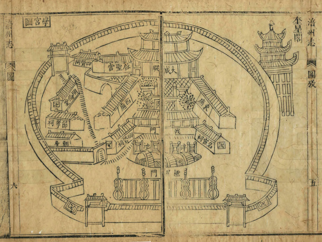 图18 涪州学宫图（取自：清道光《涪州志》）