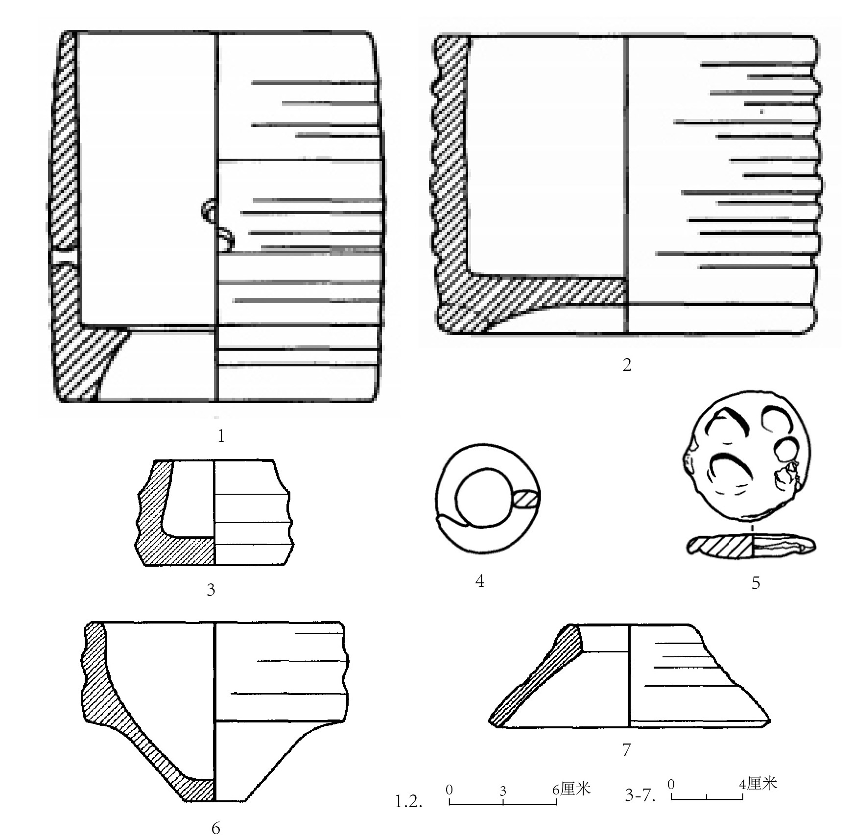 图五 重庆涂山窑主要窑具