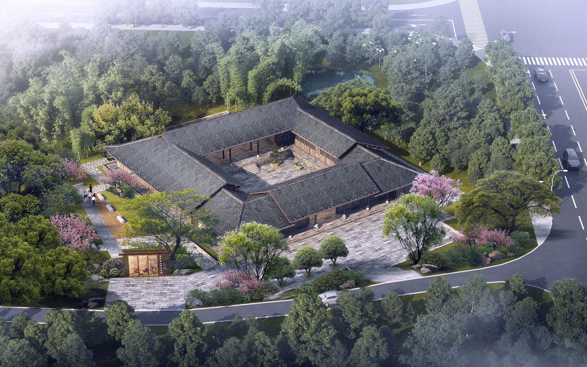 桂林萧氏祠堂修缮设计效果图