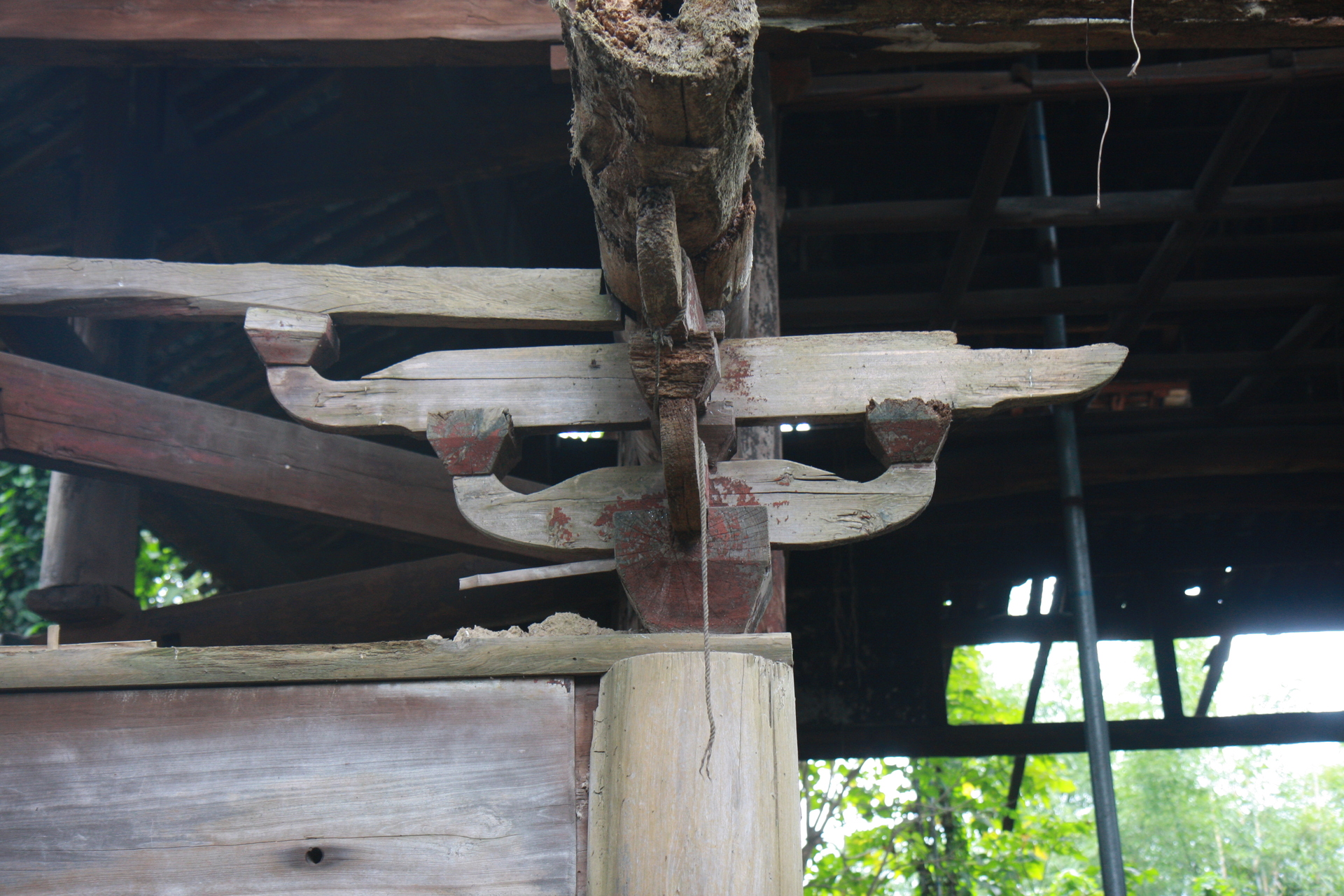 图片十四 下殿转角斗拱照片