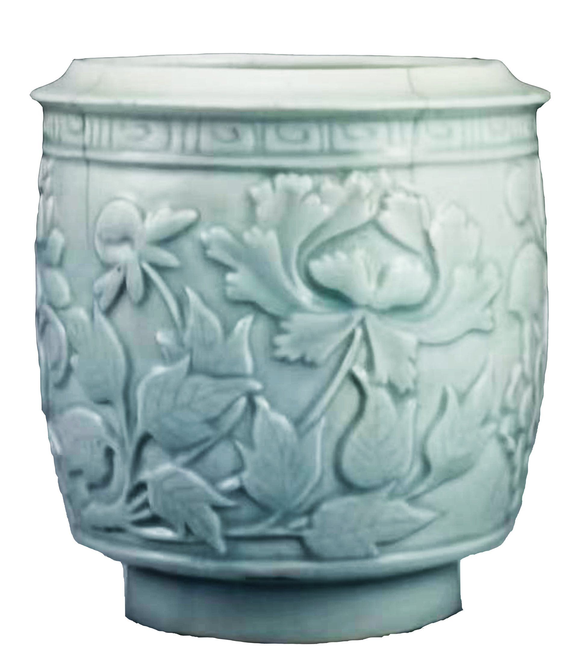 15.奁式炉上的牡丹纹