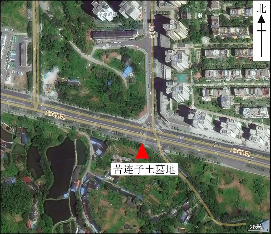 图一 苦连子土墓地位置示意图