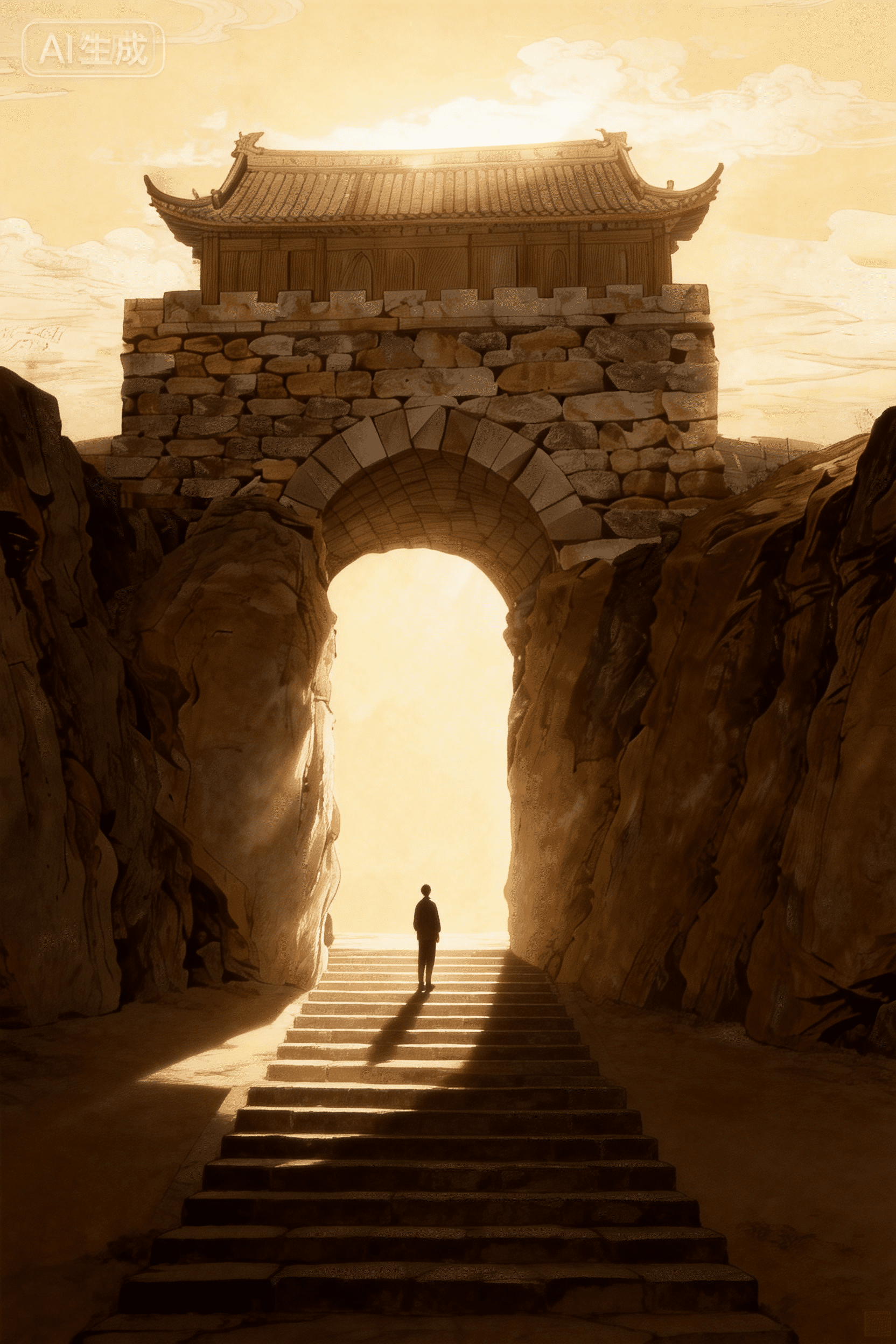 九口锅城门的示意图