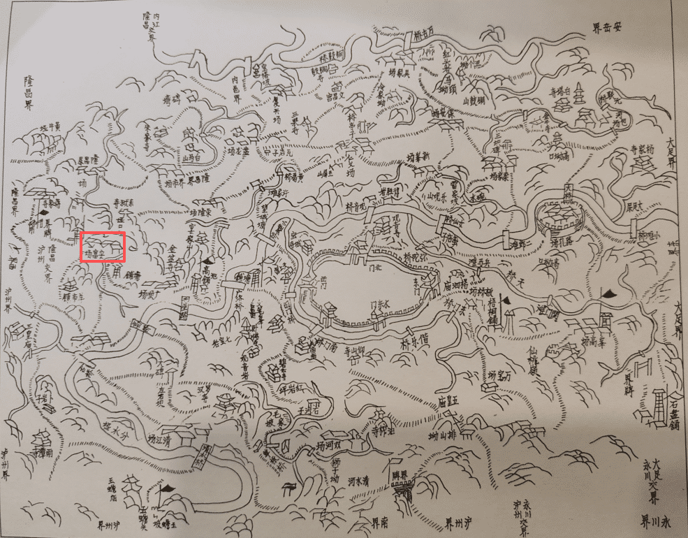 6 安富镇在清代荣昌疆域的位置